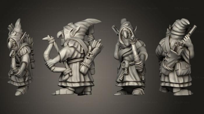 Military figurines (Night Goblin Archer 08, STKW_10185) 3D models for cnc