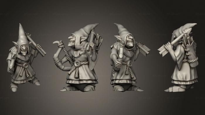 Military figurines (Night Goblin Archer 09, STKW_10186) 3D models for cnc