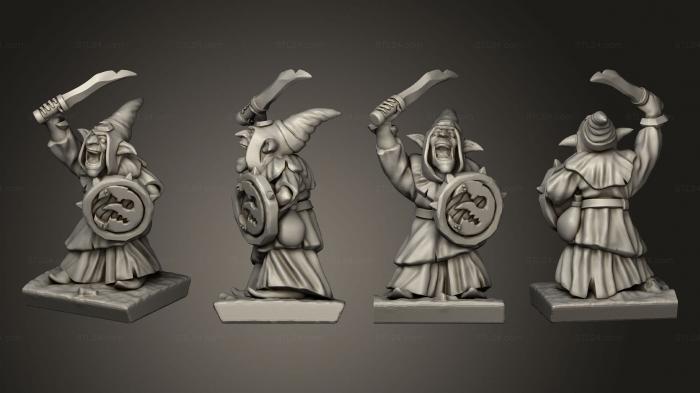 Military figurines (Night goblin base Goblin 11, STKW_10201) 3D models for cnc