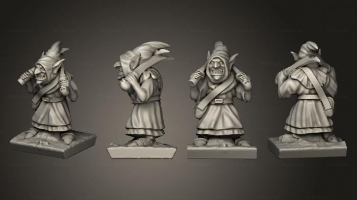 Military figurines (Night goblin base Goblin 13, STKW_10203) 3D models for cnc