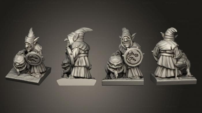 Military figurines (Night goblin base Goblin 14, STKW_10204) 3D models for cnc
