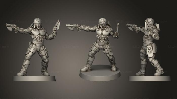 Military figurines (Geckopilot, STKW_1021) 3D models for cnc