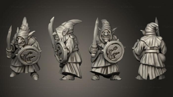 Military figurines (Night goblin solo Goblin 8, STKW_10215) 3D models for cnc