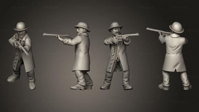 Military figurines (NIGHTGAUNT investigators gift hunter, STKW_10236) 3D models for cnc