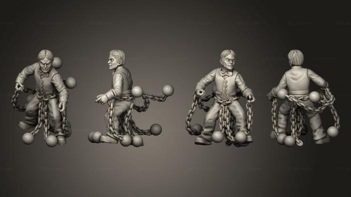Military figurines (NIGHTGAUNT investigators houdini, STKW_10237) 3D models for cnc