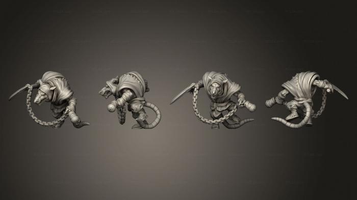 Military figurines (Ninja rat 2, STKW_10246) 3D models for cnc