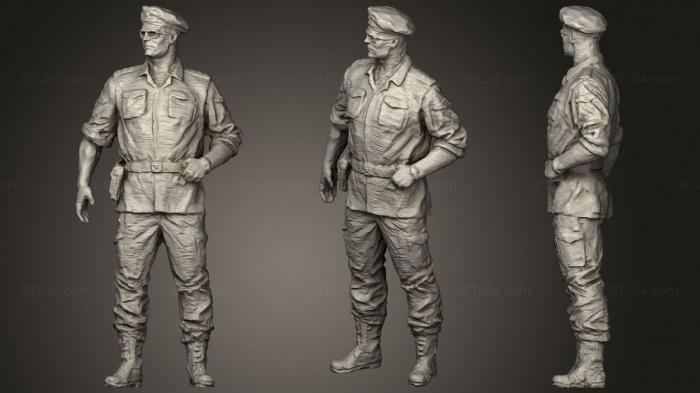 Military figurines (General in ambush camouflage, STKW_1025) 3D models for cnc