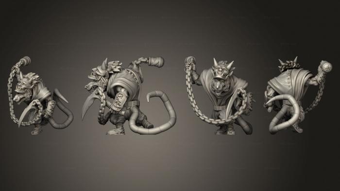 Military figurines (Ninja rat 9, STKW_10253) 3D models for cnc