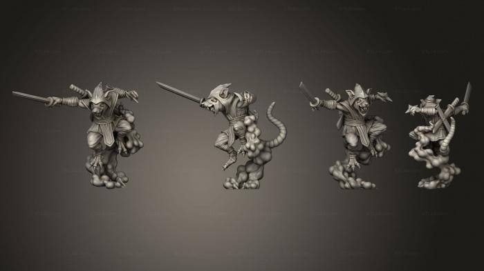 Military figurines (Ninja Rat Smoke 2, STKW_10262) 3D models for cnc