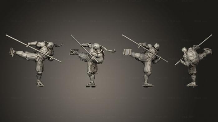 Military figurines (Ninja Tortle Bo, STKW_10267) 3D models for cnc