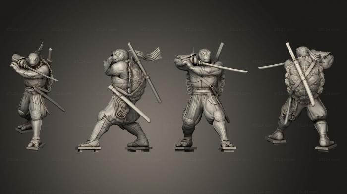 Military figurines (Ninja Tortle Katana, STKW_10268) 3D models for cnc