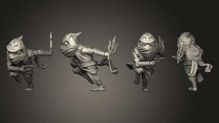 Military figurines (Ninja 03, STKW_10273) 3D models for cnc