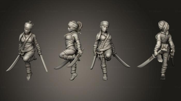 Military figurines (Ninja 06, STKW_10276) 3D models for cnc
