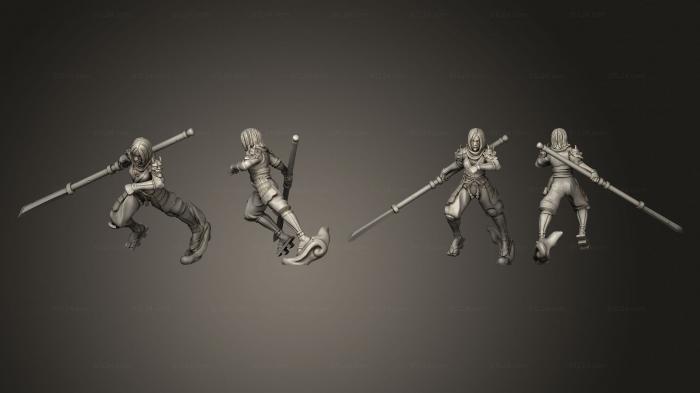 Military figurines (ninja 16, STKW_10286) 3D models for cnc