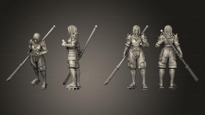 Military figurines (ninja 18, STKW_10288) 3D models for cnc