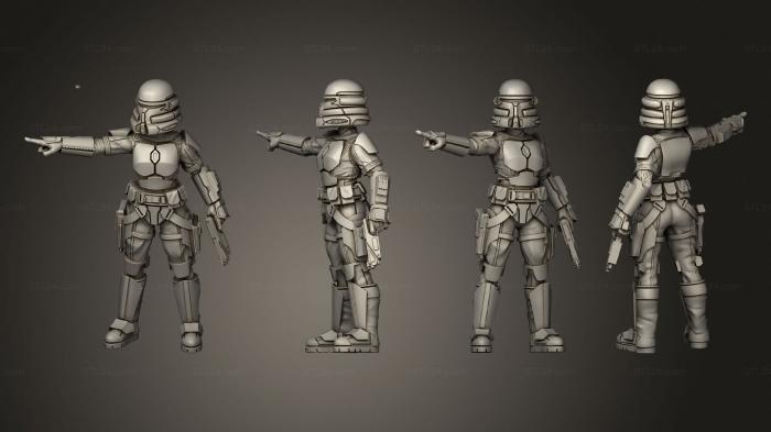 Military figurines (Nite Owl Leader, STKW_10292) 3D models for cnc
