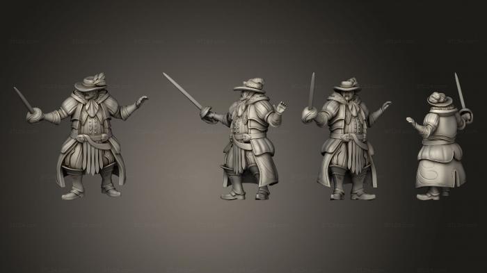 Military figurines (Noble Human Angry, STKW_10299) 3D models for cnc