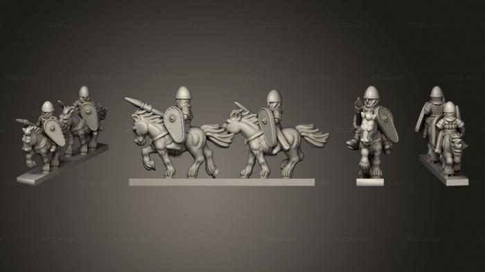 Military figurines (NORMAN RIDERS STRIPE 01, STKW_10338) 3D models for cnc