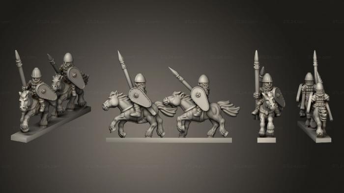 Military figurines (NORMAN RIDERS STRIPE 02, STKW_10339) 3D models for cnc