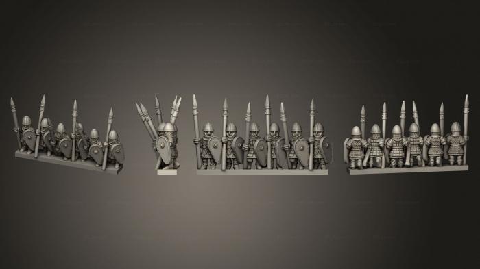 Military figurines (NORMAN WARRIORS STRIPE 04, STKW_10345) 3D models for cnc