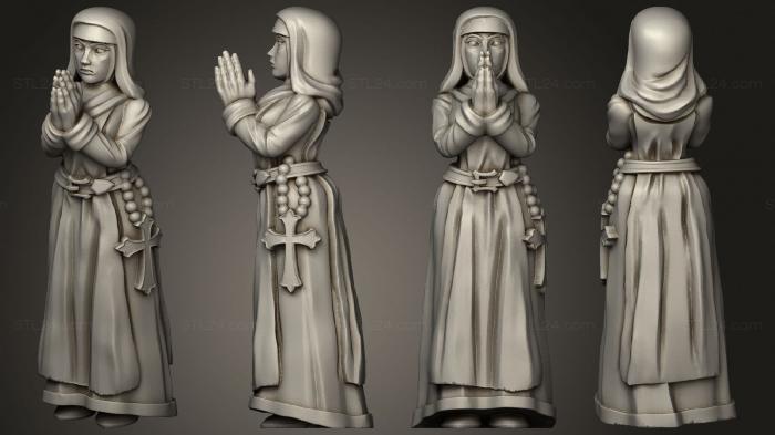 Military figurines (nun, STKW_10356) 3D models for cnc