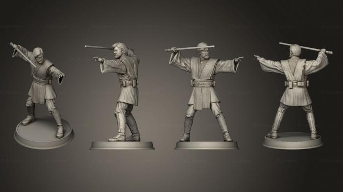 Military figurines (obi wan jedi master 01, STKW_10363) 3D models for cnc