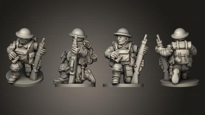 Military figurines (OBSERVERS GB 15 OBSERVER B, STKW_10370) 3D models for cnc
