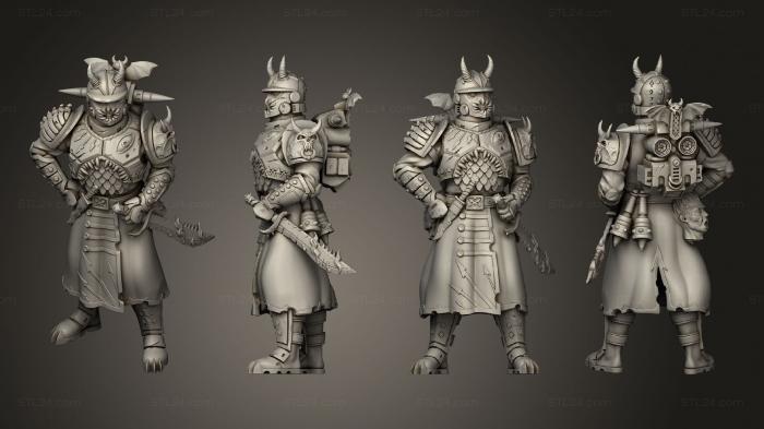 Military figurines (Officer Type A Cult Guard, STKW_10407) 3D models for cnc