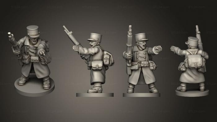 Military figurines (officer 03, STKW_10411) 3D models for cnc