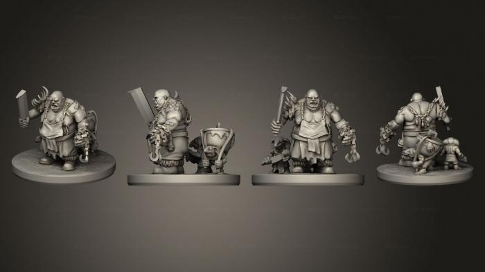 Military figurines (Ogre Butcher gnoblars, STKW_10439) 3D models for cnc
