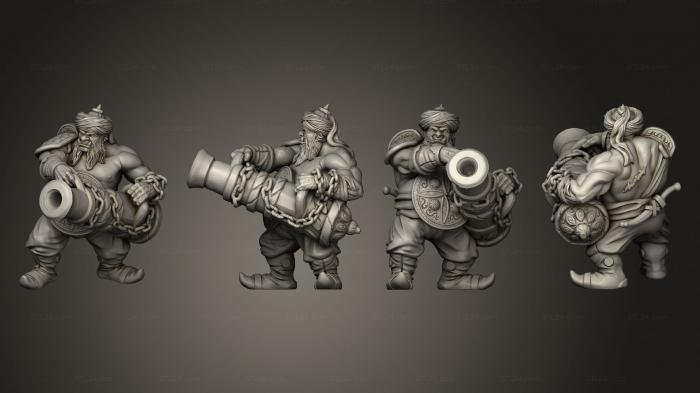 Military figurines (Ogre cannon A, STKW_10442) 3D models for cnc