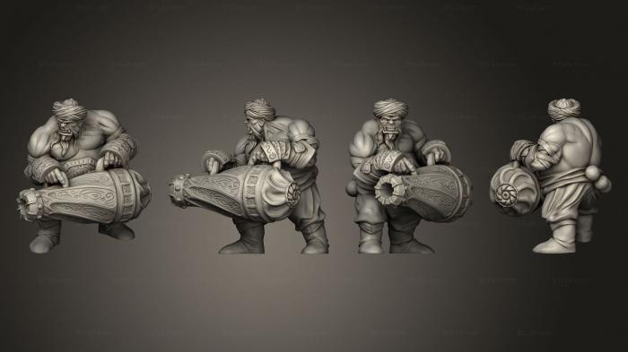 Military figurines (Ogre Cannon b, STKW_10443) 3D models for cnc