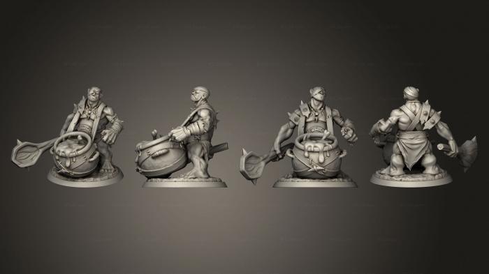 Military figurines (Ogre Cook, STKW_10447) 3D models for cnc