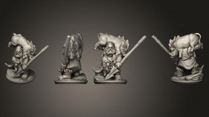 Military figurines (Ogre Hunter 2, STKW_10501) 3D models for cnc