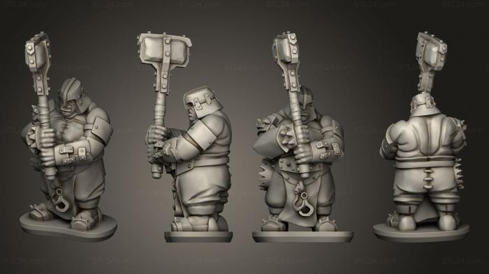 Military figurines (Ogre Irongut 02, STKW_10504) 3D models for cnc