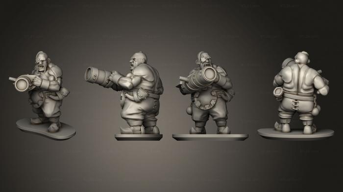 Military figurines (Ogre Leadbelcher 3, STKW_10522) 3D models for cnc