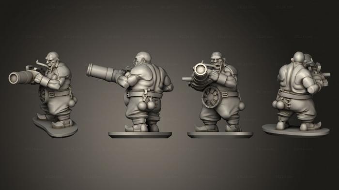 Military figurines (Ogre Leadbelcher 4, STKW_10523) 3D models for cnc