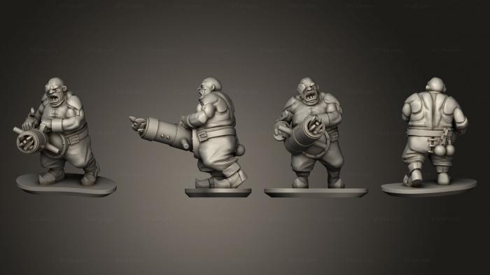 Military figurines (Ogre Leadbelcher 5, STKW_10524) 3D models for cnc