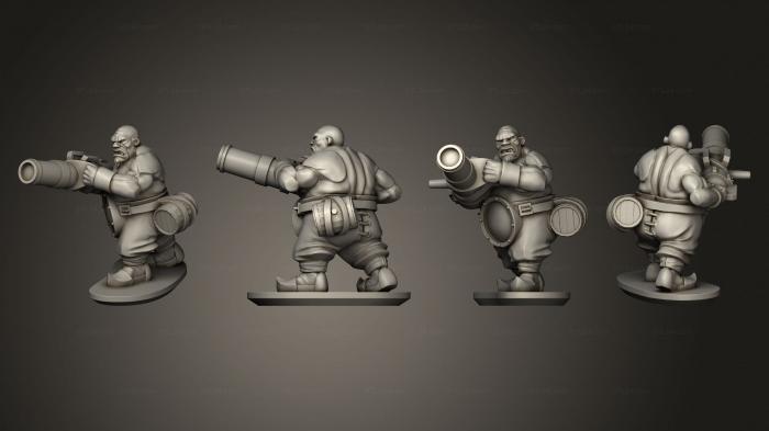 Military figurines (Ogre Leadbelcher 6, STKW_10525) 3D models for cnc