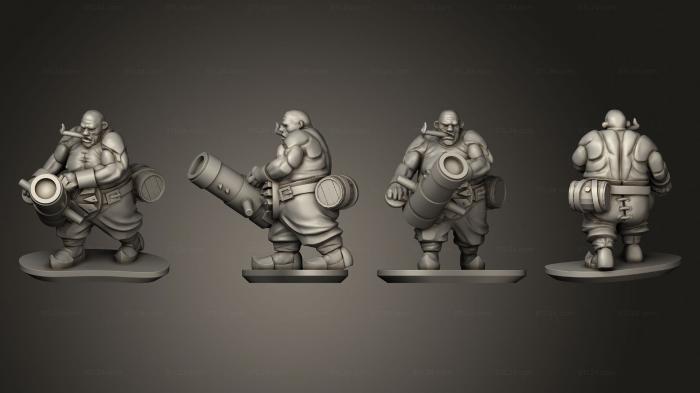 Military figurines (Ogre Leadbelcher 9, STKW_10528) 3D models for cnc