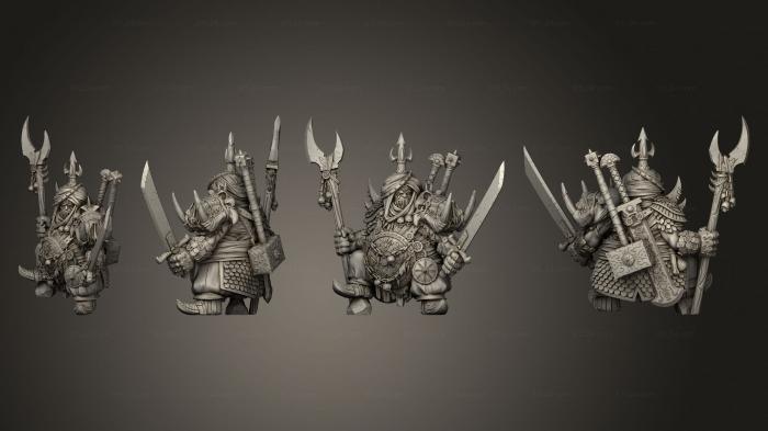 Military figurines (Ogre leader 2, STKW_10530) 3D models for cnc