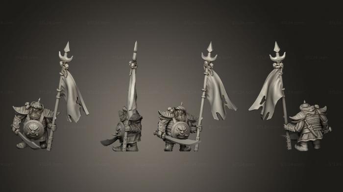 Military figurines (Ogre standard bearer, STKW_10548) 3D models for cnc