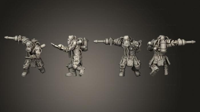 Military figurines (ogryn 22, STKW_10559) 3D models for cnc