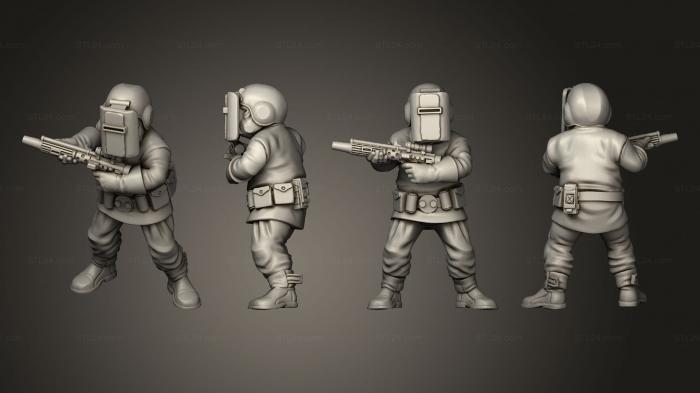 Military figurines (Oinker mechanics 01, STKW_10561) 3D models for cnc