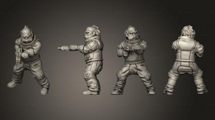 Military figurines (Oinker mechanics 08, STKW_10568) 3D models for cnc