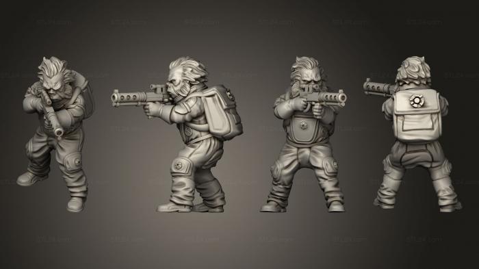 Military figurines (Oinker mechanics 10, STKW_10570) 3D models for cnc