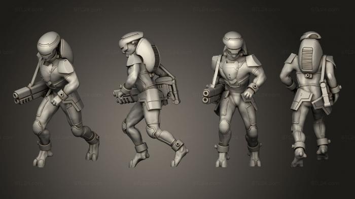 Military figurines (Operator Malea 2, STKW_10629) 3D models for cnc