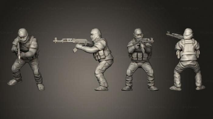 Military figurines (Opfor infantry 01, STKW_10634) 3D models for cnc