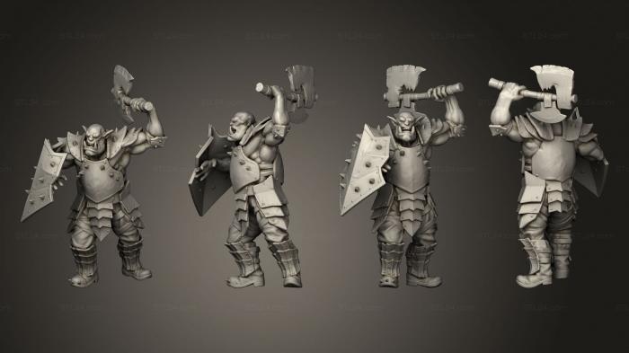 Military figurines (Ork heavy, STKW_10751) 3D models for cnc