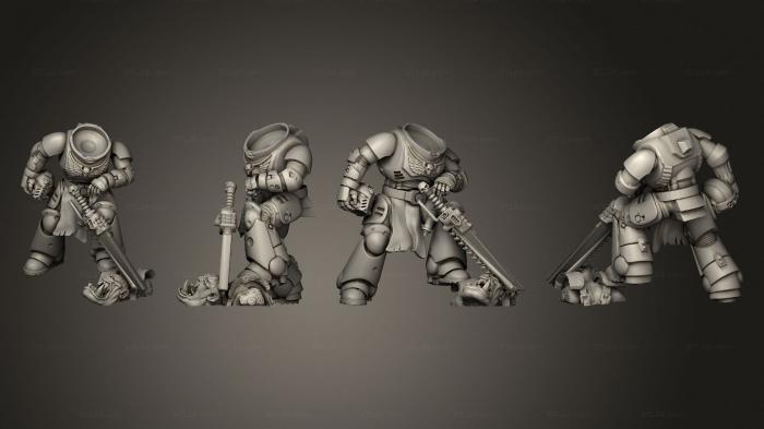 Military figurines (Ork killed Sgt Japan, STKW_10752) 3D models for cnc